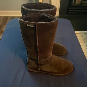 Chocolate Brown BearPaw Ella Tall suede fall/winter boot woman’s 7